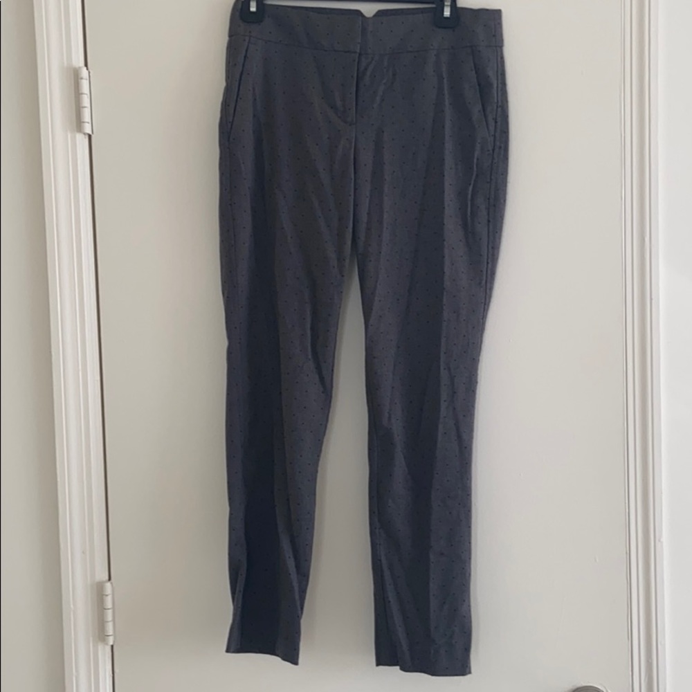 Grey skinny dress pants